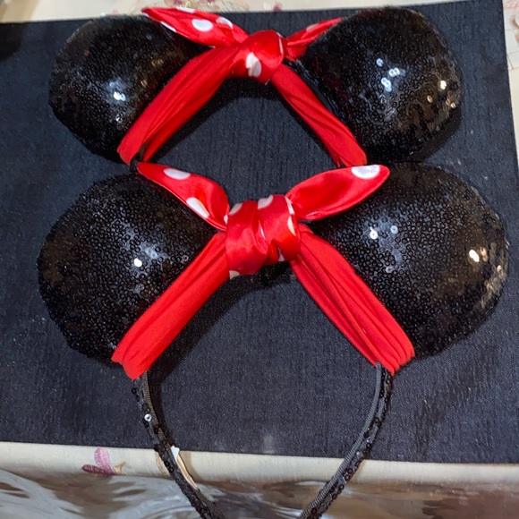 Disney Other - $12/2 Minnie Mouse bow ears  no actual tags but Disney sticker inside!
